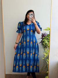 Indigo Breeze Aline Kurti