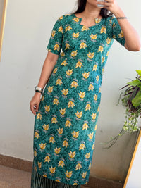 TEAL YELLOW FLORAL