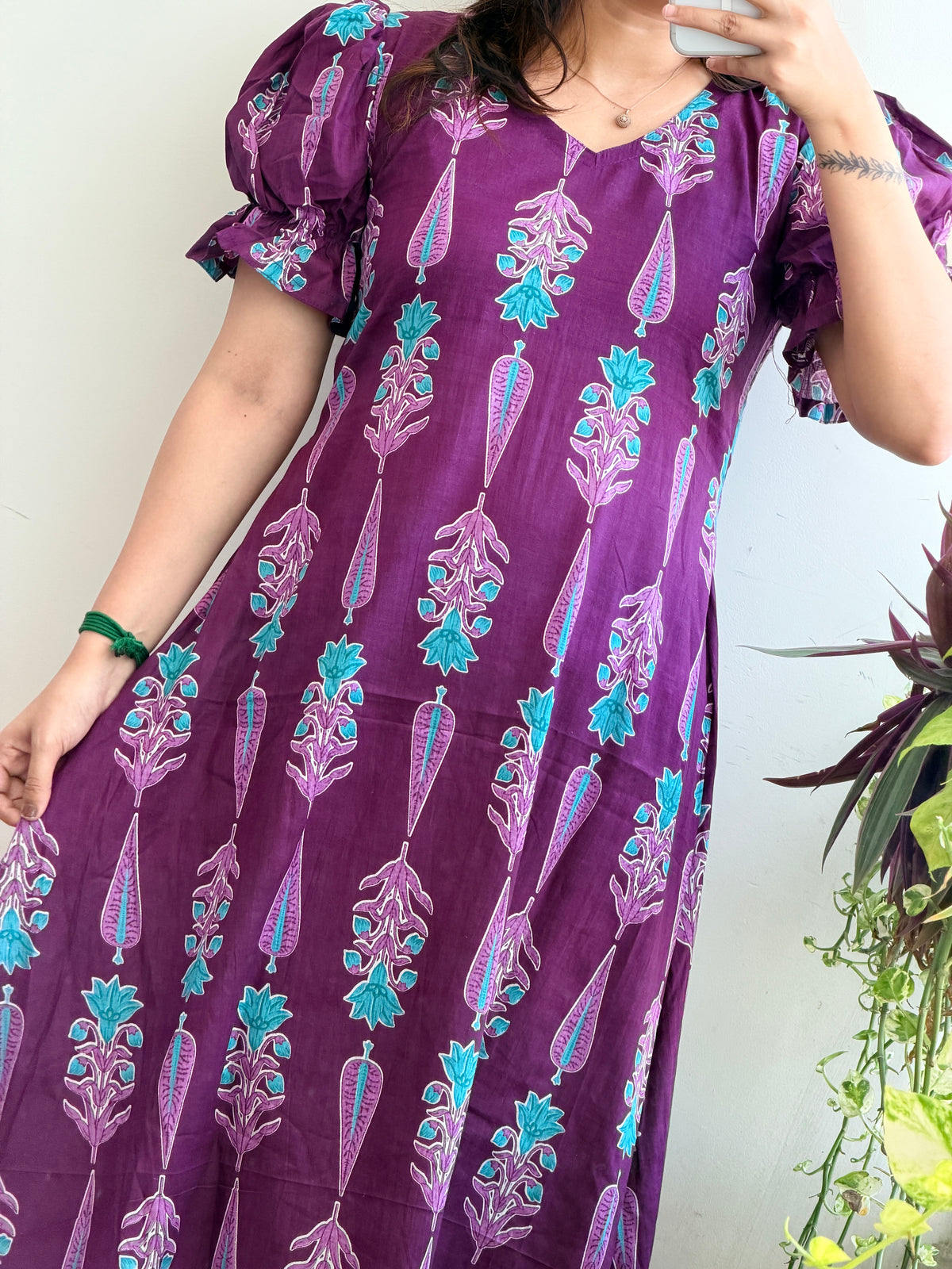 PLUM PETALS ALINE KURTI