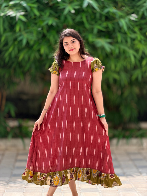 MEHA IKKAT DRESS