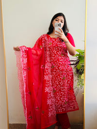 RED FLORAL KOTA