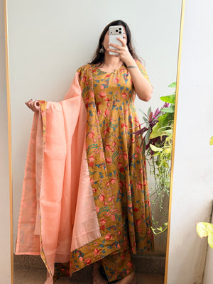 HONEY LOTUS ANARKALI SET