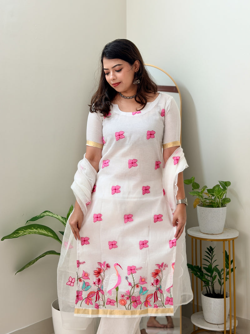 FLAMINGO BLOOM - WHITE
