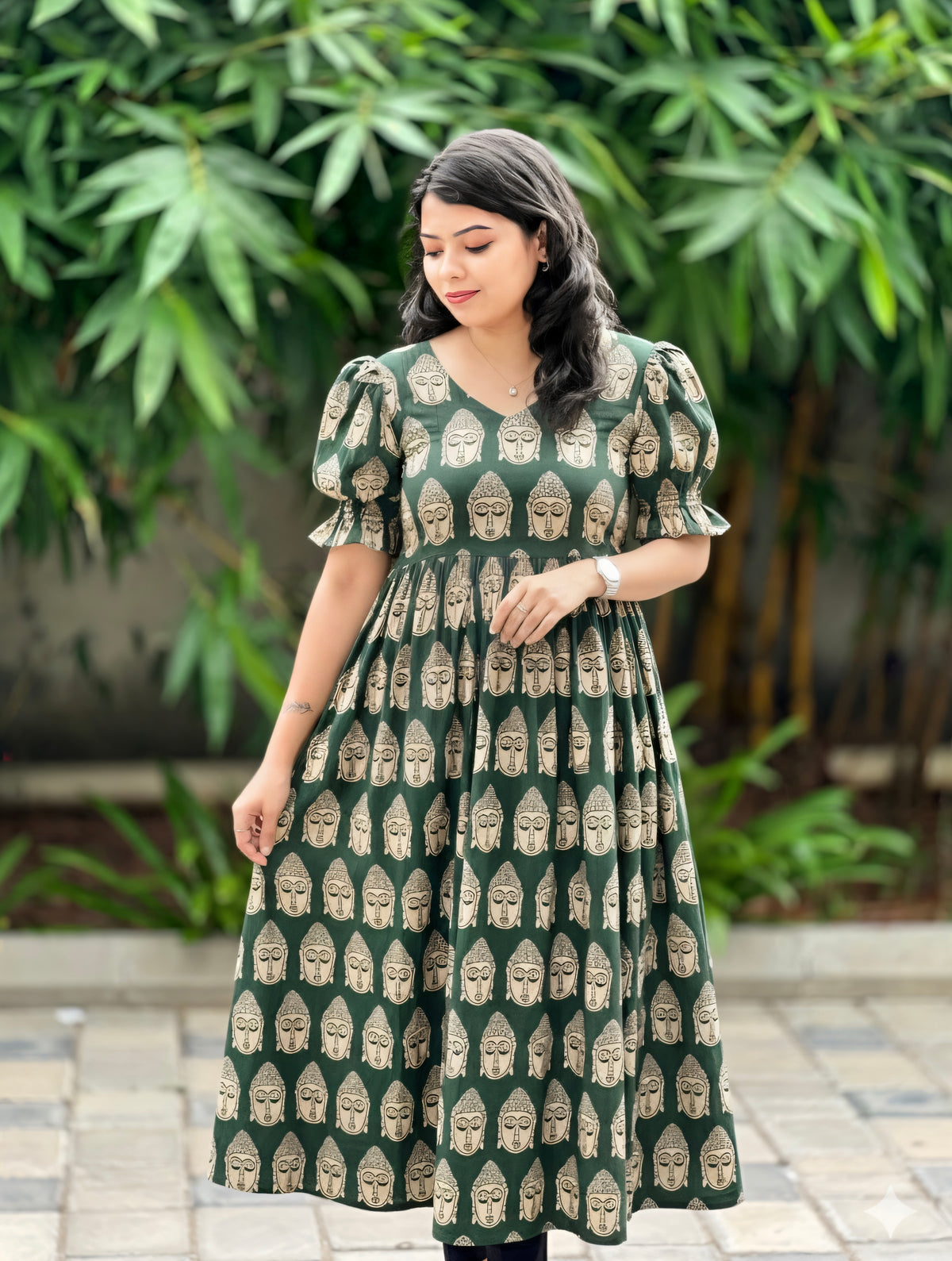 GREEN BUDDHA DRESS