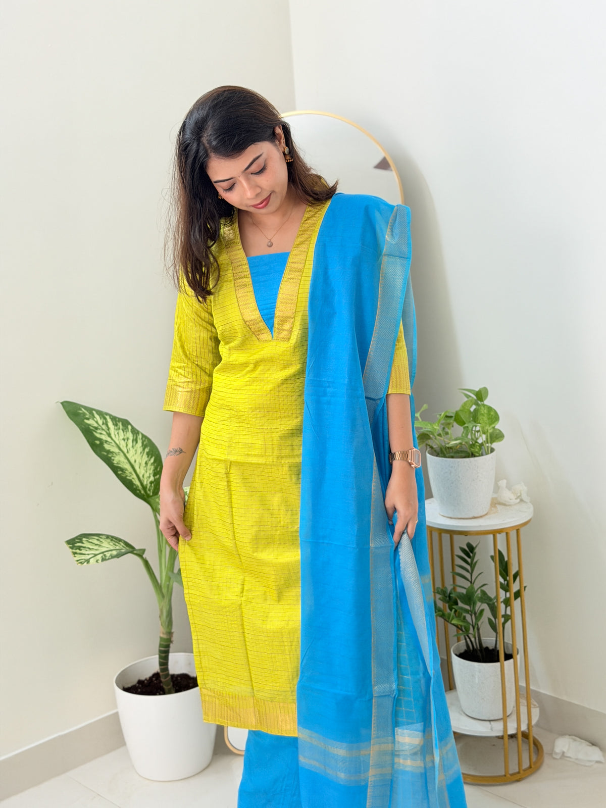 YADHANA ( LIME & BLUE )