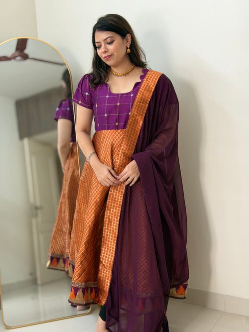 MIRALINI (RUST&MAROON)
