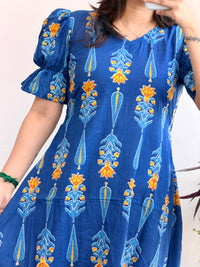 Indigo Breeze Aline Kurti