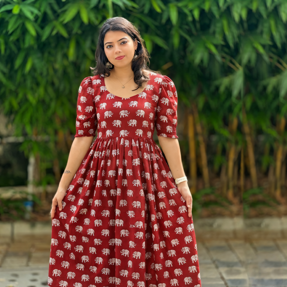 CRIMSON ELEPHANT MAXI