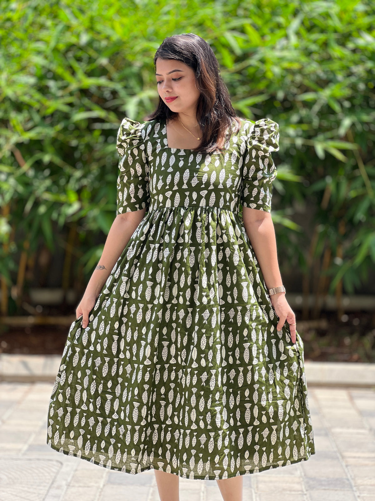 OLIVE LEAFISH MAXI