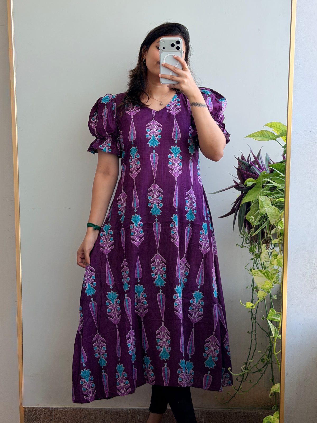 PLUM PETALS ALINE KURTI