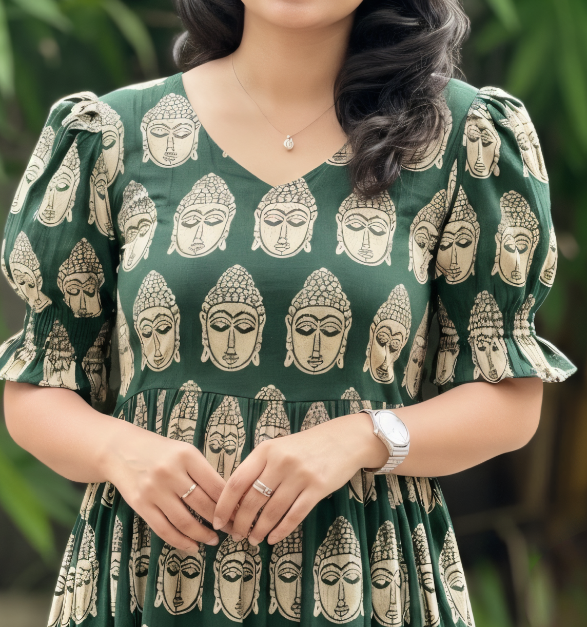 GREEN BUDDHA DRESS