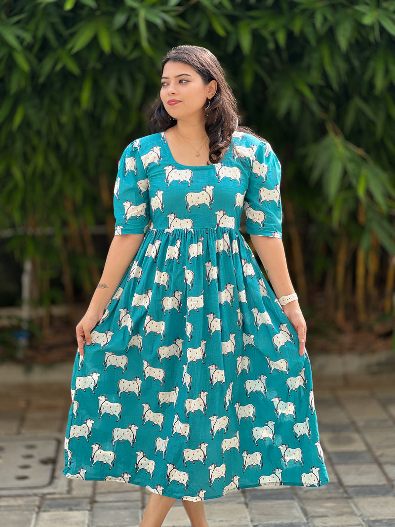 TEAL COW MAXI