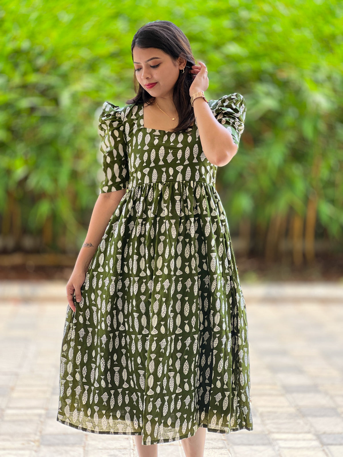OLIVE LEAFISH MAXI
