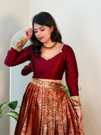 MAROON BANARASI SET