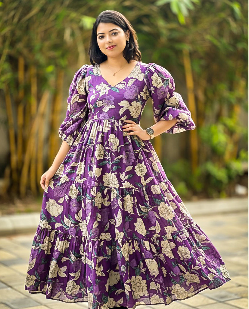 LILAC GARDEN DRESS